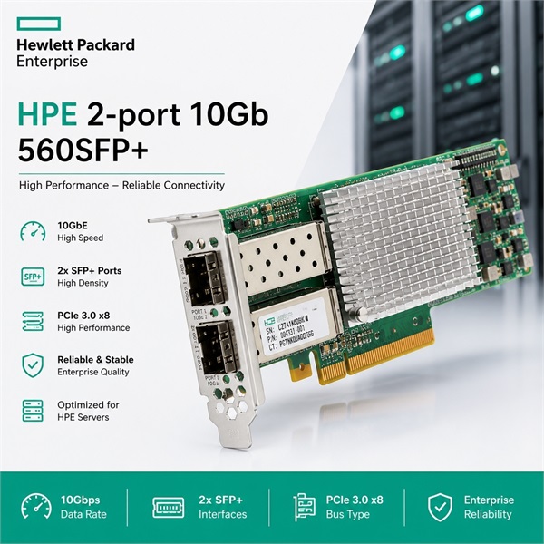 کارت شبکه سرور +HPE 2-port 10Gb 560SFP